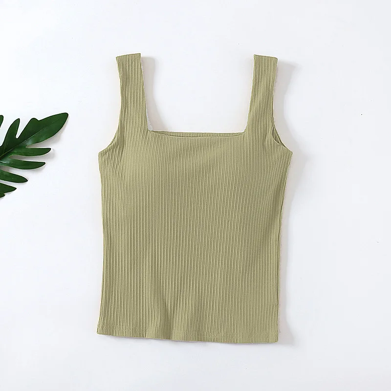 

Жилет женский летний, из ледяного шелка, с ремешком и квадратным вырезом, белый