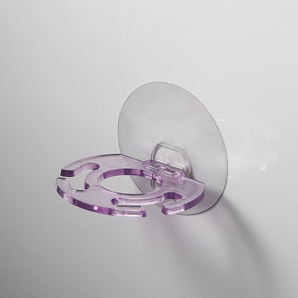 

Storage Rack Toothpaste Holder Bathroom Stand Transparent/gray/purple Wall Mounted Washable 8.5*8CM Easy To Install