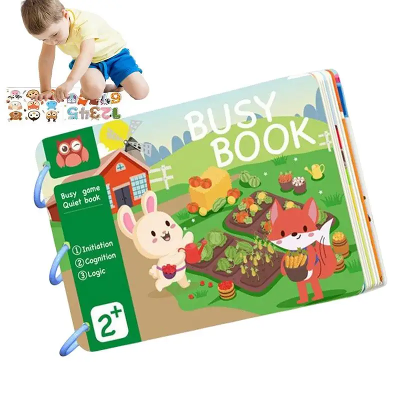 

Busy Book For Kids Montessori Toys Toddler Sensory Book 15 Pages Preschool Learning Activity For Fine Motor Skill Development