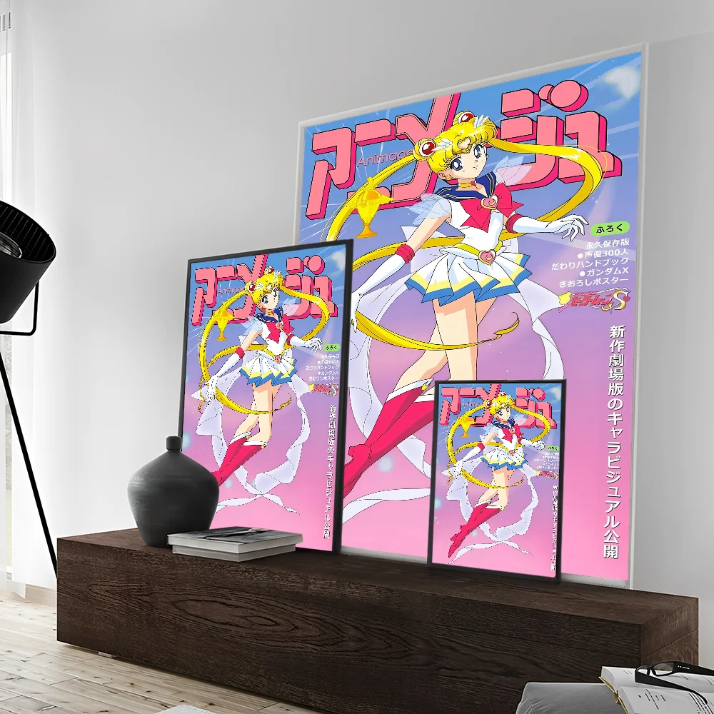 Милые моряки девушка самоклеящийся художественный постер белая бумага наклейка