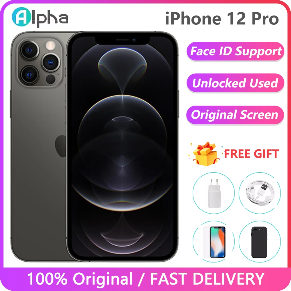 Оригинальный разблокированный телефон Apple iPhone 12 Pro б/у новый 95