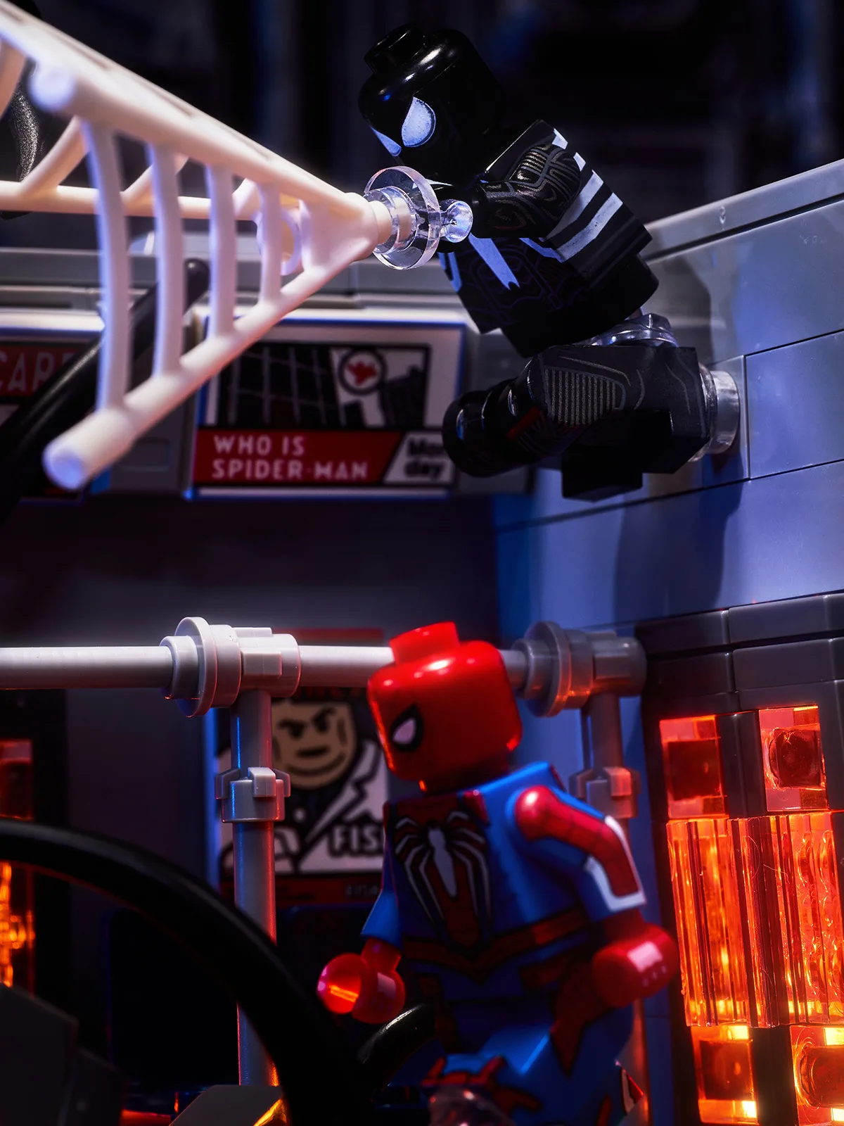 20-сантиметровая фигурка Marvel Spider-Man VS Venom, аниме-модель, конструктор, настольное украшение, подарок на день рождения для детей, игрушка (art.: 3920da217f58b) - 3920da217f58b
