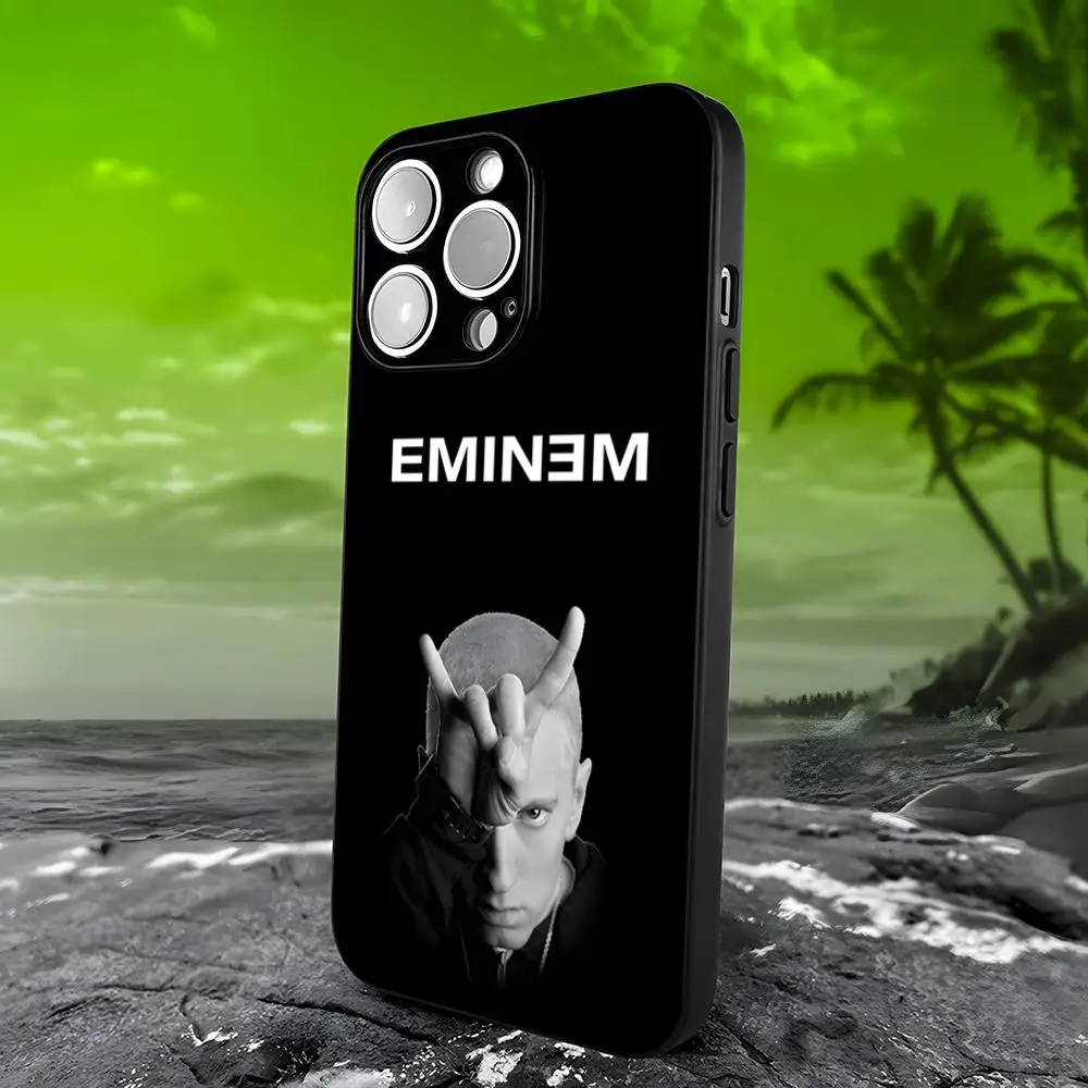 Фото Чехол для телефона Rapper E-Eminem для iPhone 17 15 16 13 Pro Max 14 12 11 Xr X 8 7 6 Plus, роскошная задняя крышка №2