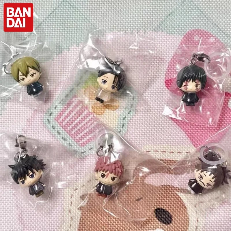 Фото Брелок-подвеска Bandai Jujutsu Kaisen Gashapon: мини-фигурка Юджи Итадори, Мегуми Фушигуро, аниме-украшение №4