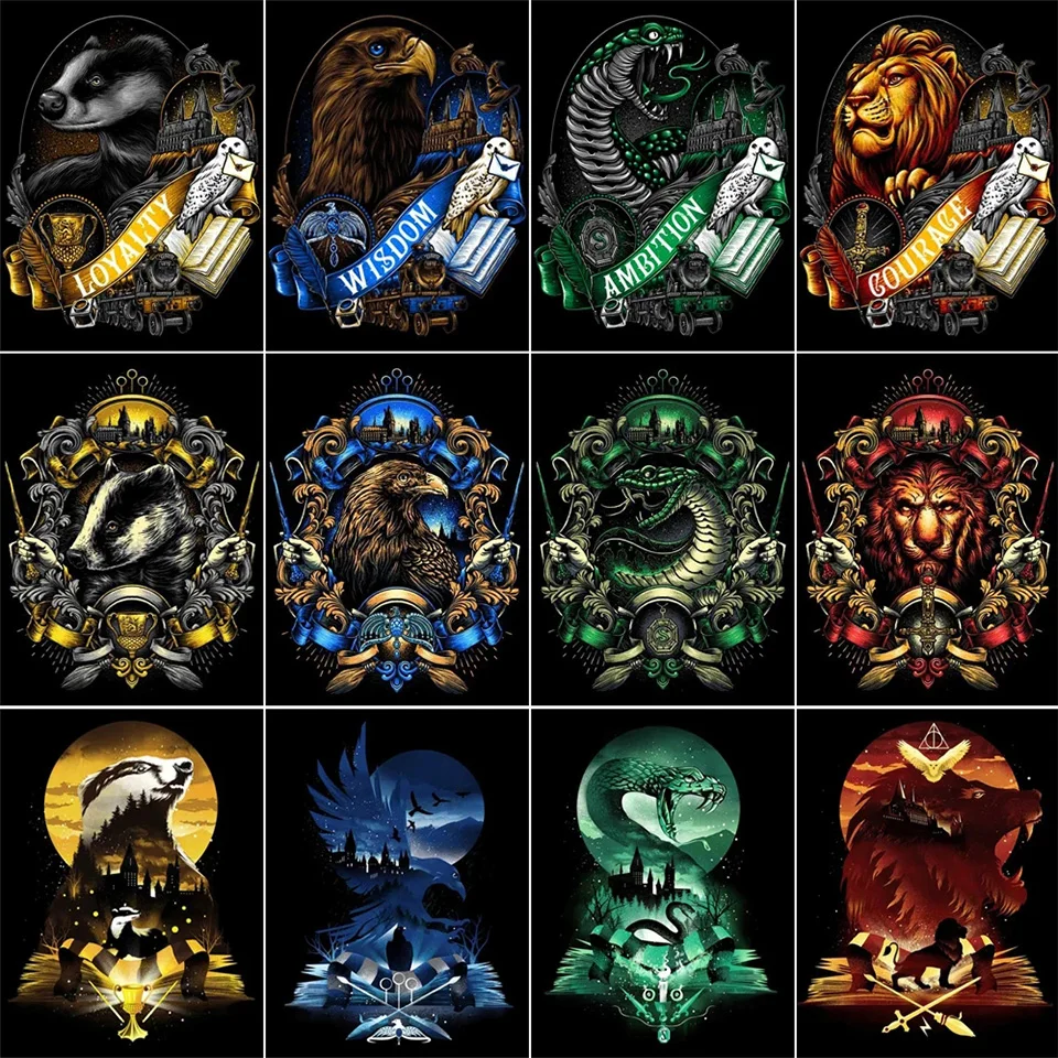 

Алмазная вышивка с животными из мультфильма «сделай сам»