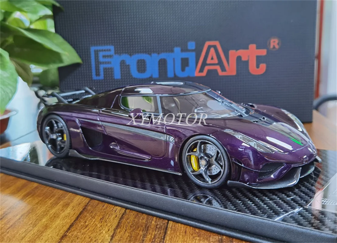 

FrontiArt 1:18 For Koenigsegg Regera Purple Resin Diecast Model Car Purple Toys Hobby Gift Display Ornaments Collection