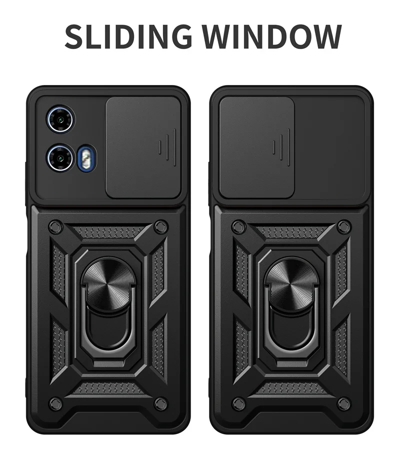 Чехол Funda для Motorola Moto G34 автомобильный магнитный держатель бронированные чехлы с