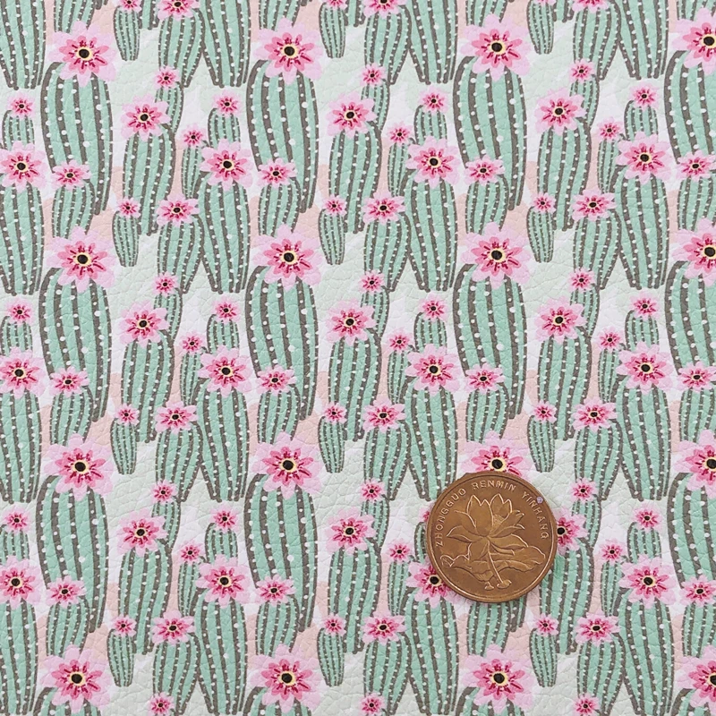 Новый Радужный 30x2 2 см/A4 Цветущий кактус на заказ личи искусственная кожа для