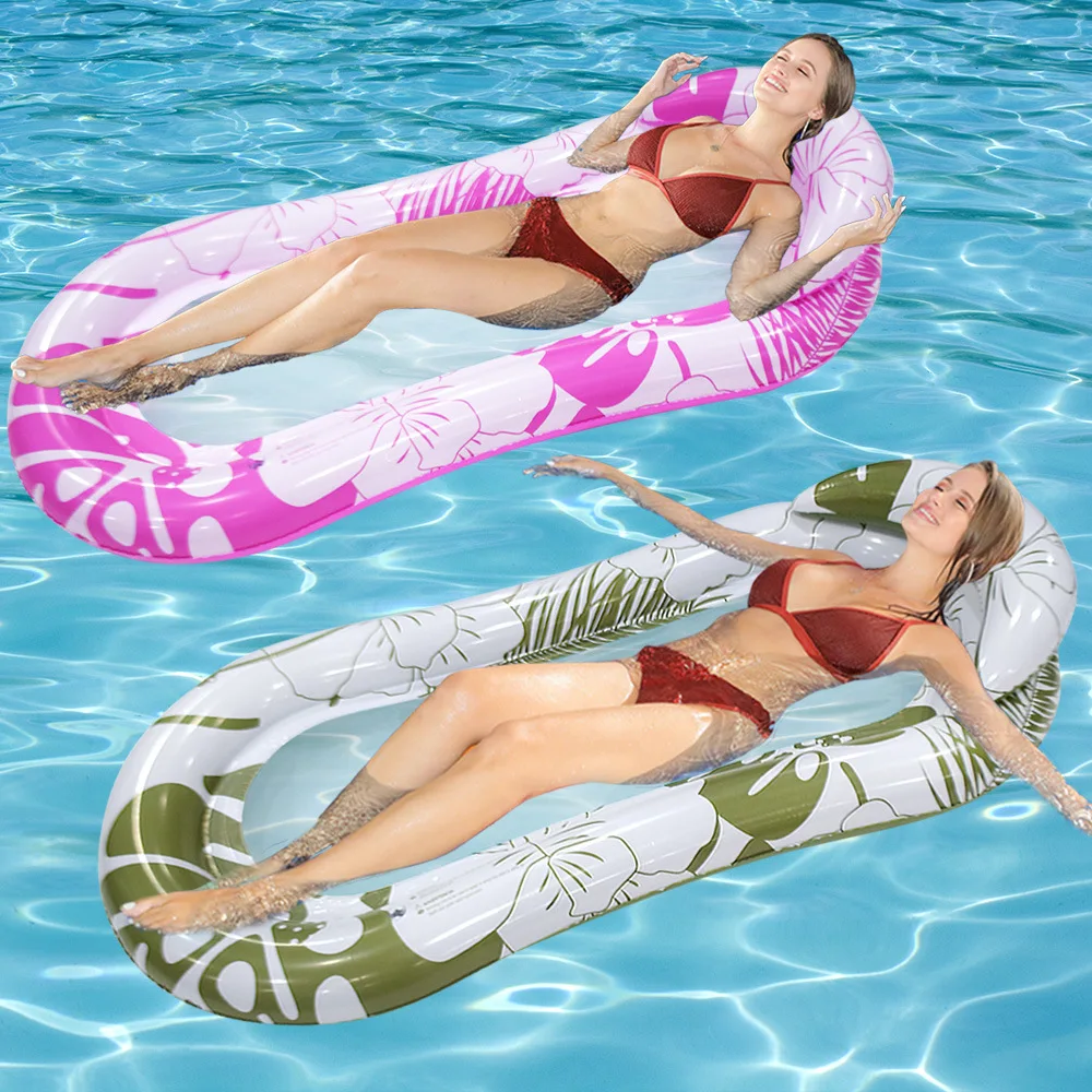 

Inflatable Floating Row Summer Pool Beach Water Hammock Swimming Air MattressePVC Mesh Float Bed Lounger Swimming Water Party