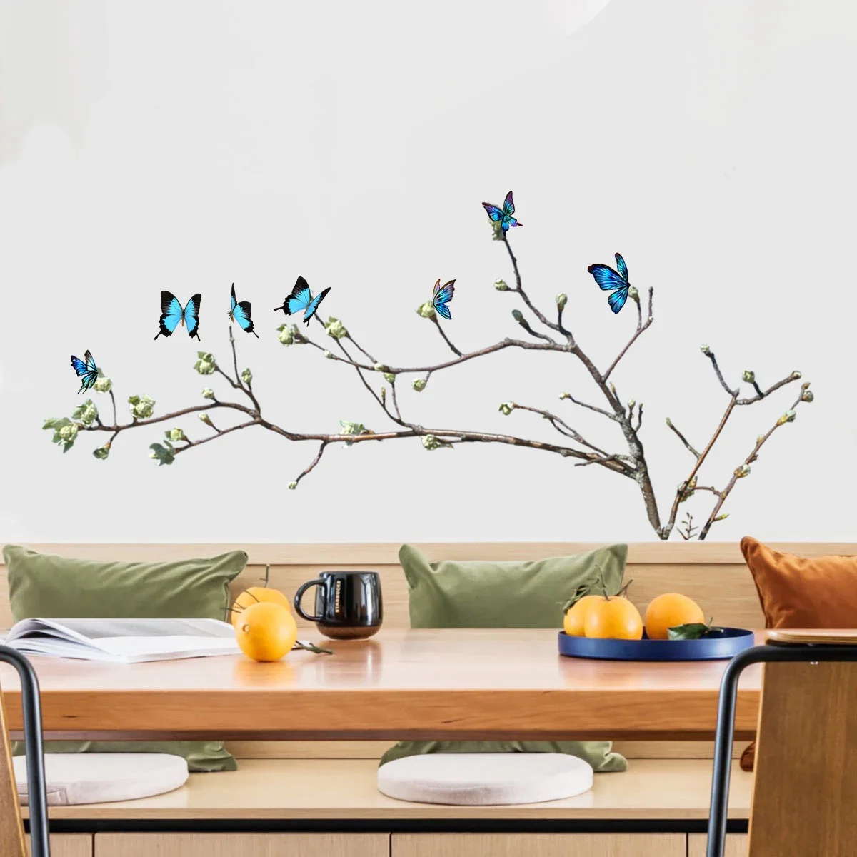 Настенные стикеры в виде бабочек ветвей цветов детская комната Настенная