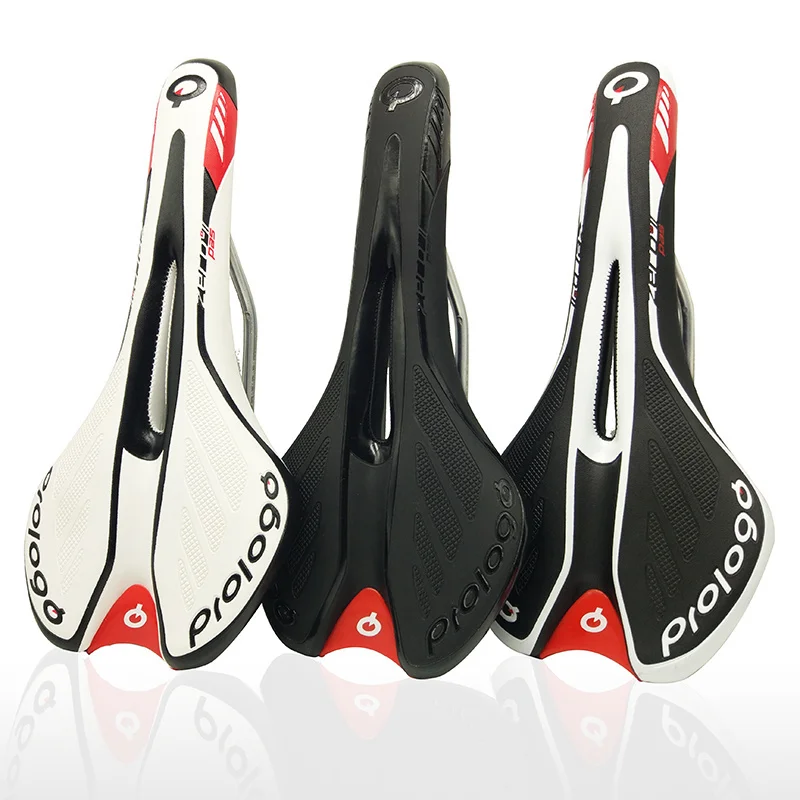 

Pro New Bicycle Saddle Ergonomic MTB Road Bike Perforated SeatFoam Cushioned PU Leather Texture Steel Rail Cycle Accessories