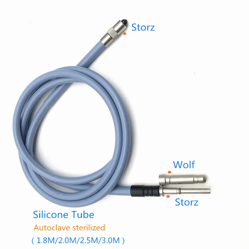

Endoscop Cable Wolf storz Endoscop Fiber optical fiber Silicone Tube Light Source Microscope Guide interface fiber 1.8m-3m
