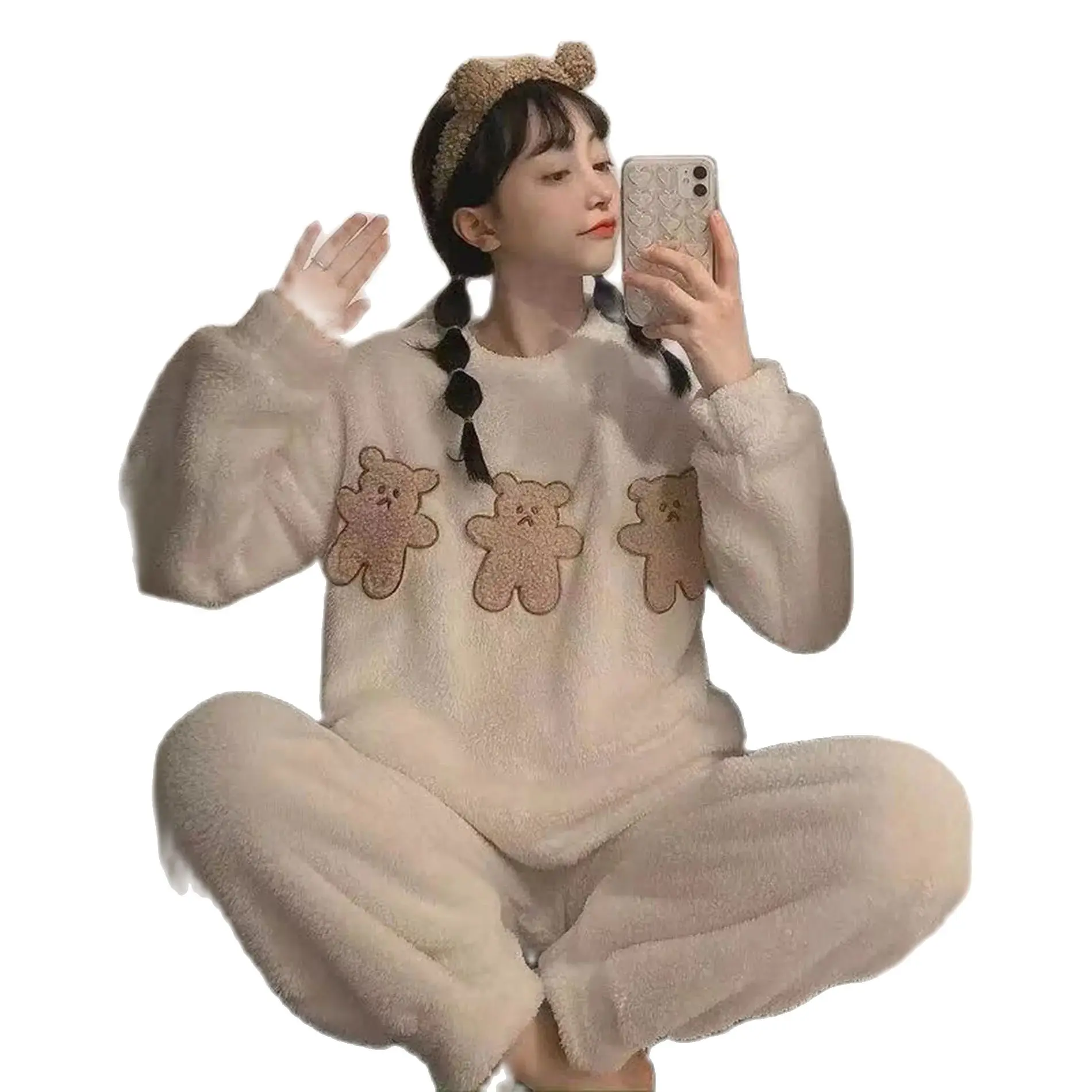 Комплект из двух предметов пижамные штаны пижама ночная одежда для женщин