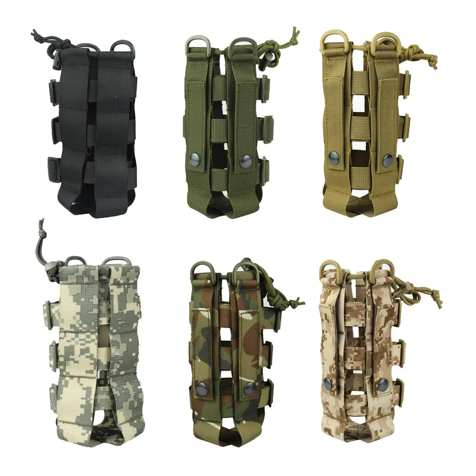 

Water Bottles Pouch Adjust Molle Drawstring Carrier Bag