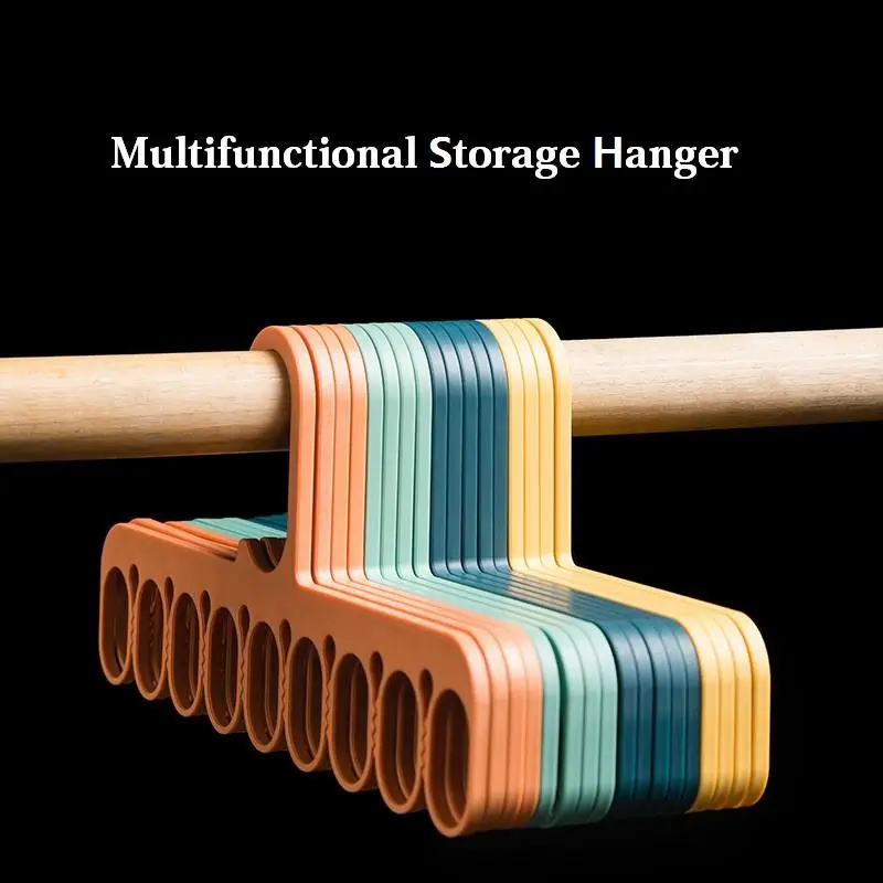

Hangers Scarf Clothes 9-hole 28*13cm Clothes Storage Multi-function Magic Space Hanger Hanger Saving Organizer