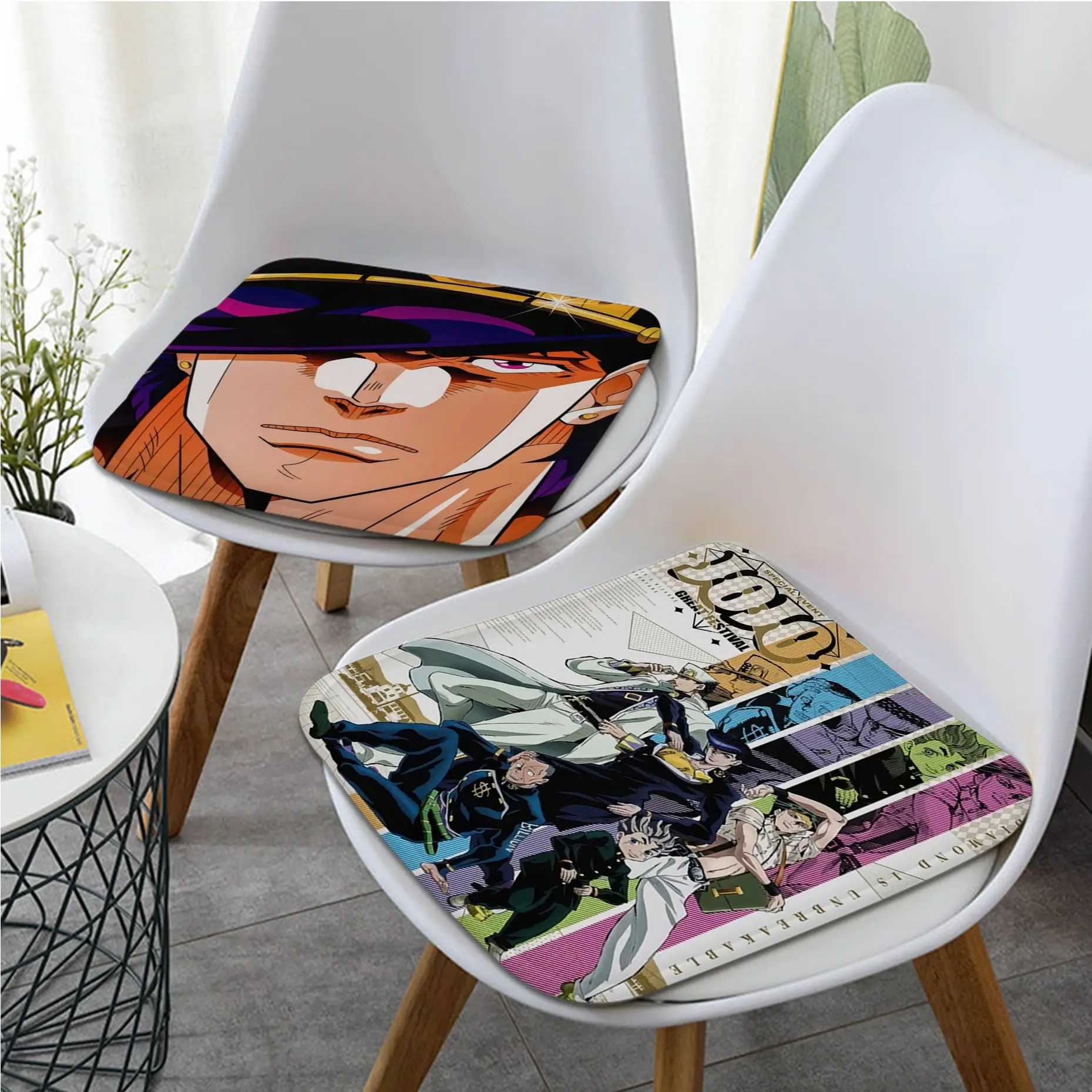 

JoJo Bizarre Adventure Art Fabric Cushion Non-slip Living Room Sofa Decor Students Stool Tatami Office Buttocks Pad