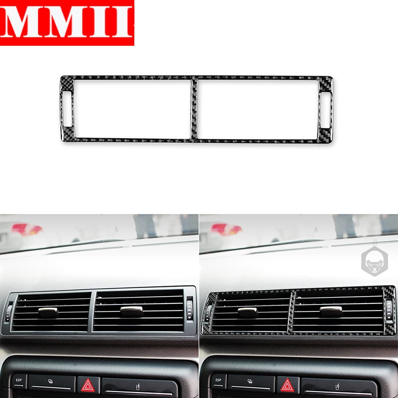 Car Center Air Conditioning Vent Outlet Frame Trim Carbon Fiber Sticker
Car Accessories For Audi A4 S4 B7 2005 2006 2007 2008
