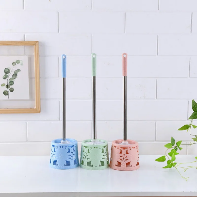

Free Shipping Toilet Brush with Base Toilet Brush Set Household Strong Toilet Cleaning Brush Decontamination Toilet Cleaning Bru