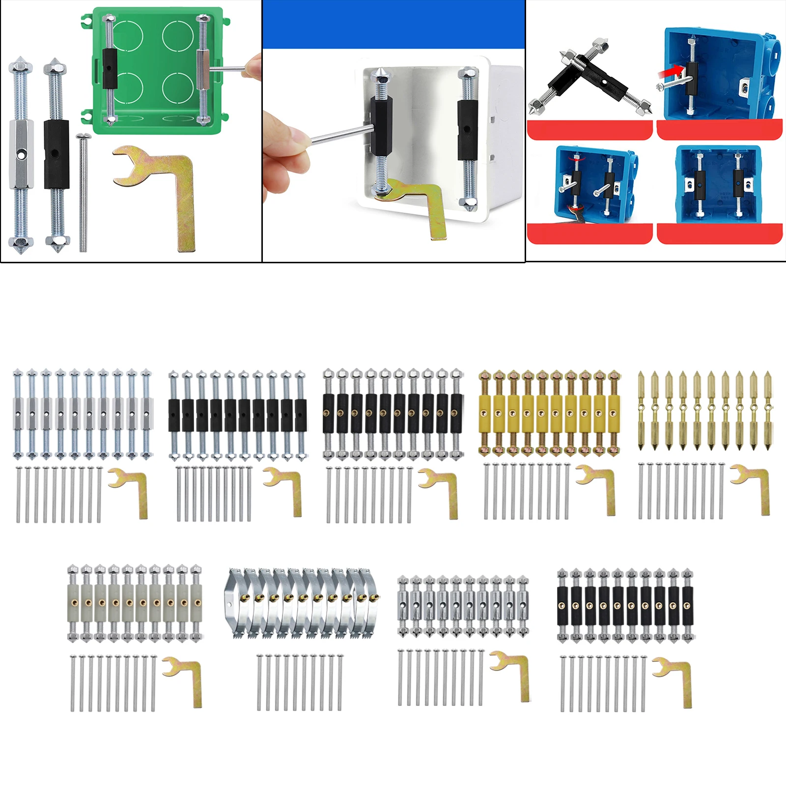 21 шт./компл. комплект опорных стержней для кассетных винтов инструмент ремонта