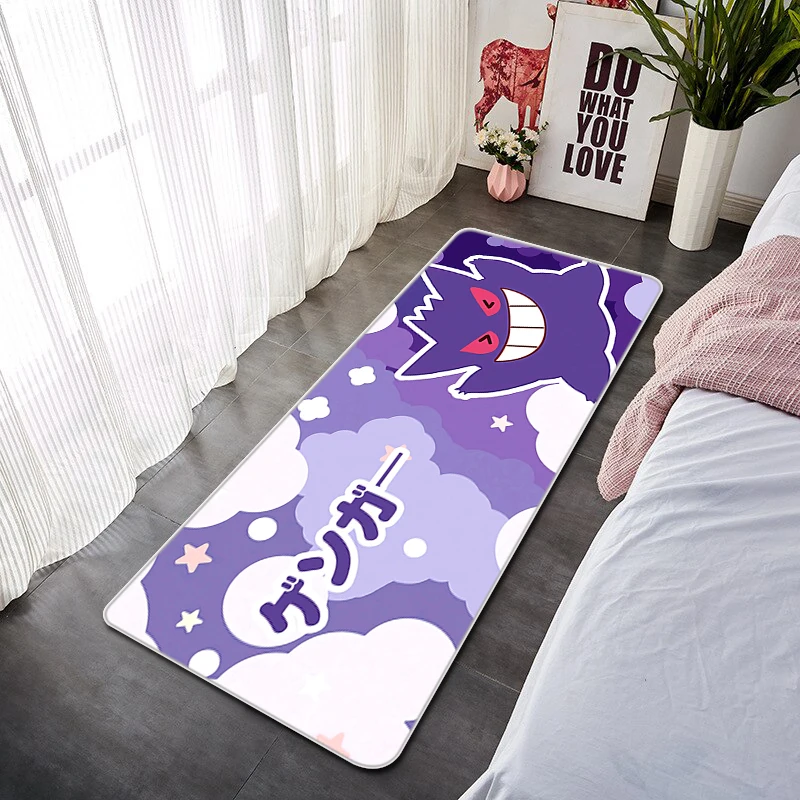 

Прикроватный коврик с покемоном, Нескользящие моющиеся рандомные коврики, длинный коврик для коридора, коврики для ванной и гостиной, напол...