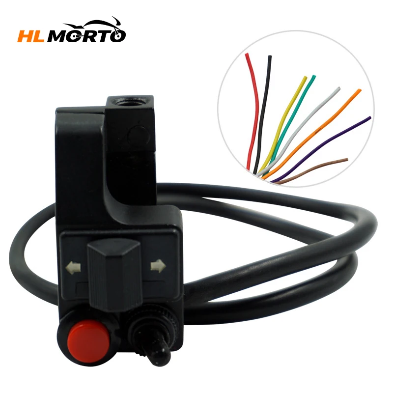 

Светильник поворота на руль мотоцикла, 8 проводов, 22 мм, 7/8 дюйма