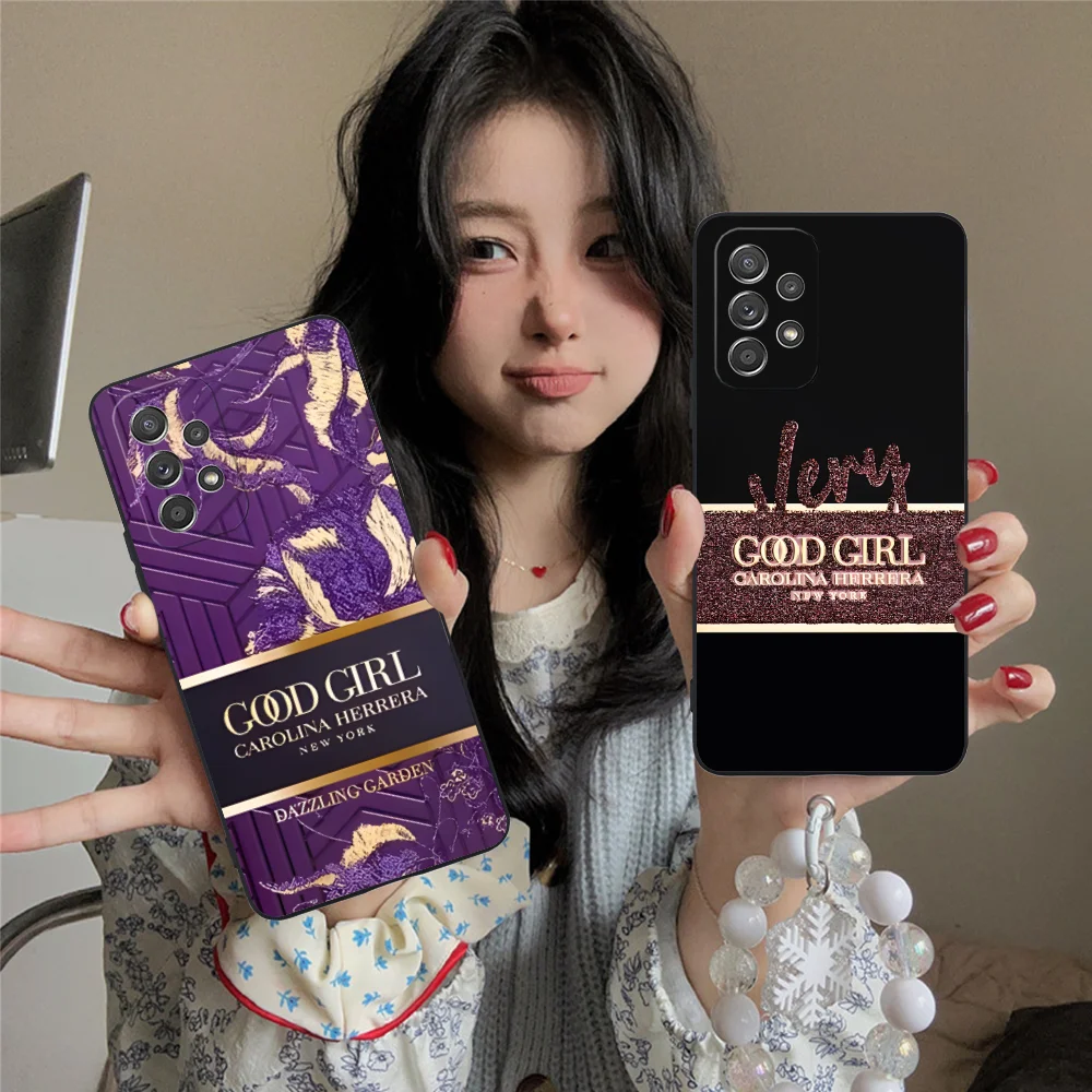 Mobile C-Carolina Phone Case for Samsung Galaxy A91 73 71 70 54 53 52 34 24 23 21 S 5G Black Cellphones Smartphone Cover