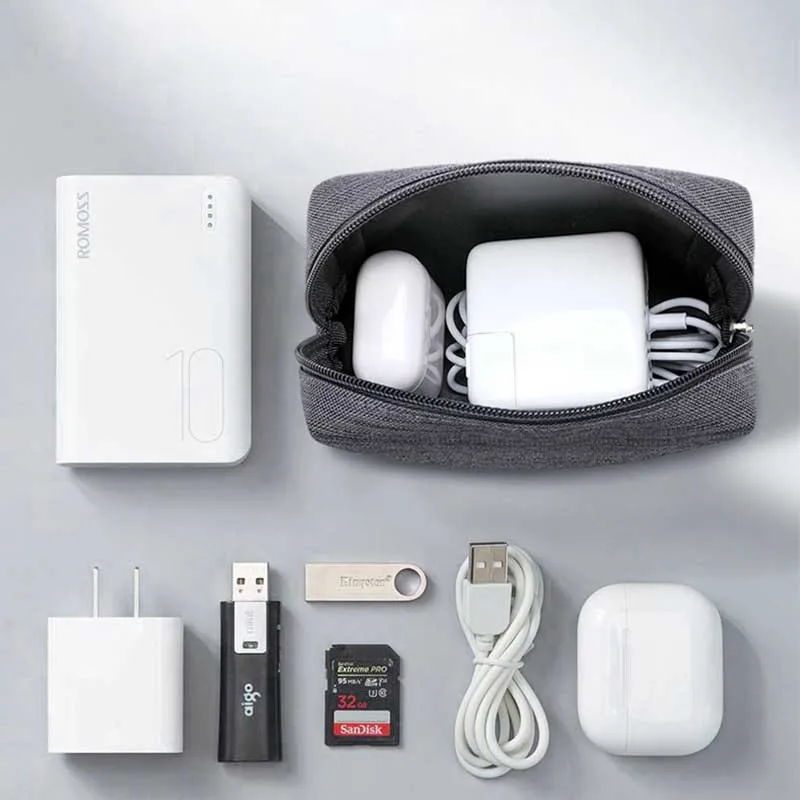 

Travel Digital Bag Cable USB Earphone Holder Bag Water-proof Oxford Cosmetic Beauty Case Bathroom Toiletry Sundry Organizer Bag
