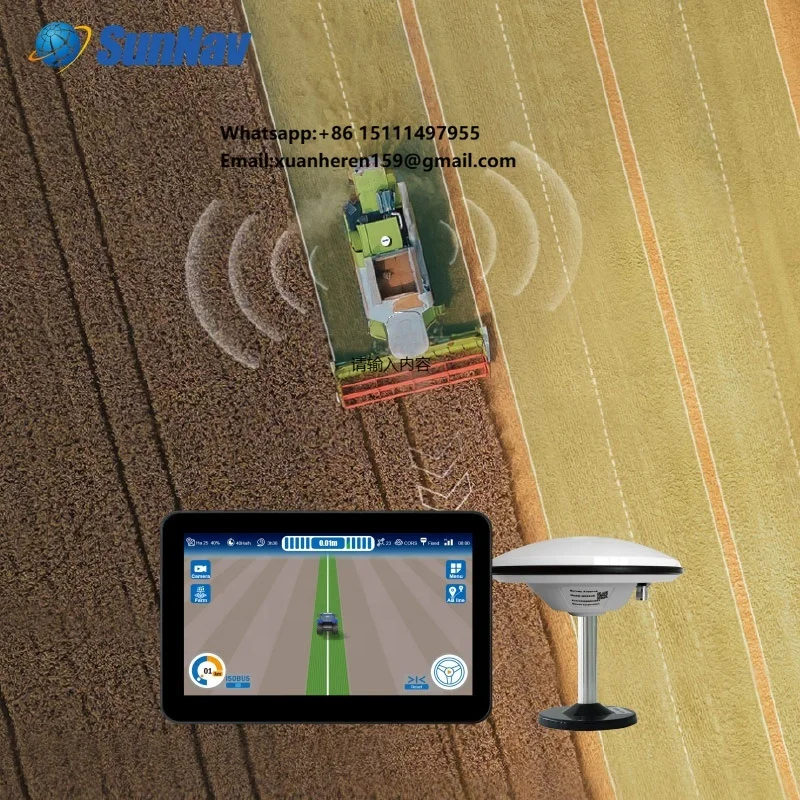 Фото Система GPS-навигации для тракторов SunNav AG100 PRO: высокоточная система навигации для сельскохозяйственной техники с поддержкой PPP №1