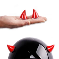2pcs motorcycle helmet decoration rubber devil horn with suction cups helmet decor for motorbike bicycle headwear accessories