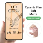 Матовая керамическая пленка для Vivo V21E, V20SE, V19, V17, V15, V9, iQOO Neo U3 Pro, с черными краями, мягкая защитная пленка 9D Защитное стекло для экрана