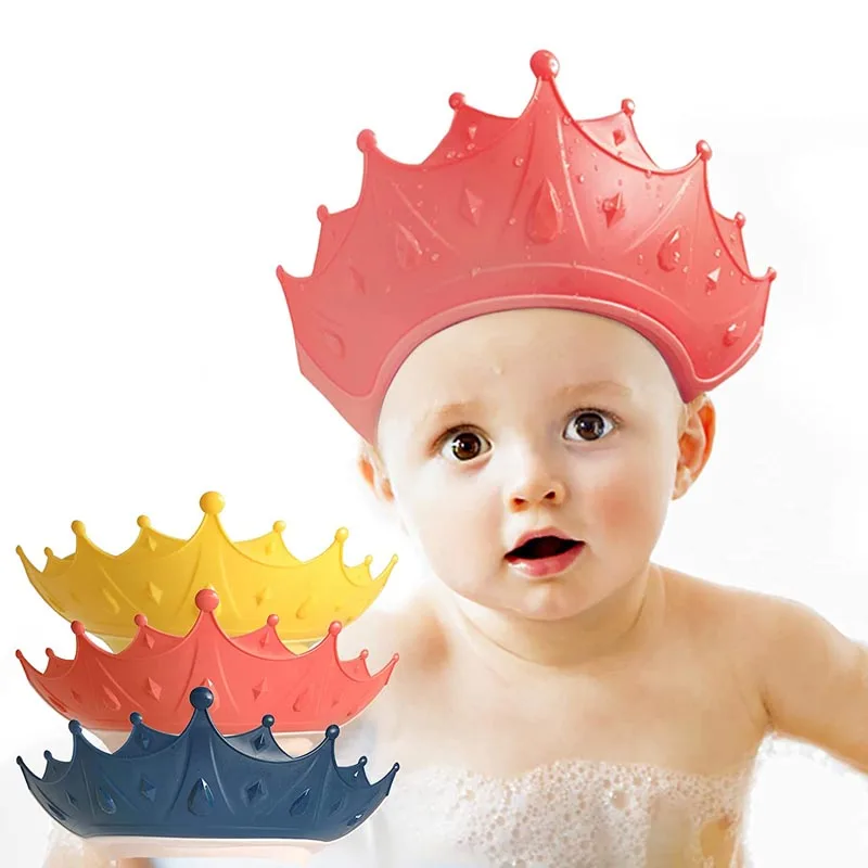 Baby Shower Cap for Kids Adjustable Baby Hair Washing Shield Toddler Visor Hat for Eyes and Ears Protection Shampoo Cap