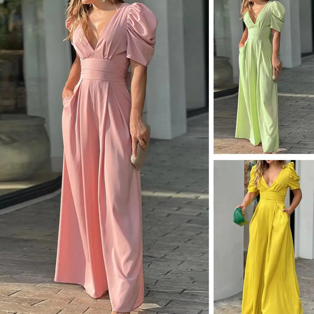 

Summer Romper Fashion Lace Up Breathable Tight Waist Backless Party Jumpsuit Clothes Lady Romper Prom Jumpsuit