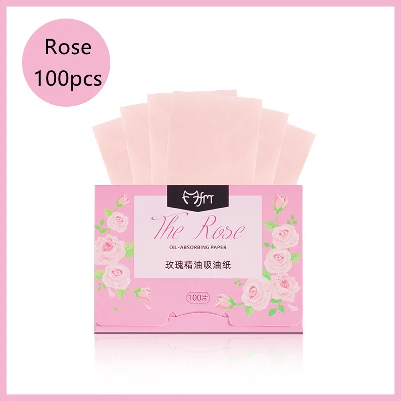 

100pcs Face Oil Blotting Paper Protable Matting Face Wipes Oil Control Oil-absorbing Face Cleaning Tools