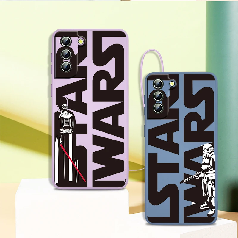 

Jedi Knight Star Wars Phone Case For Samsung Galaxy S21 S22 Pro S20 FE S10 Note 20 10 Plus Lite Ultra Liquid Rope Cover