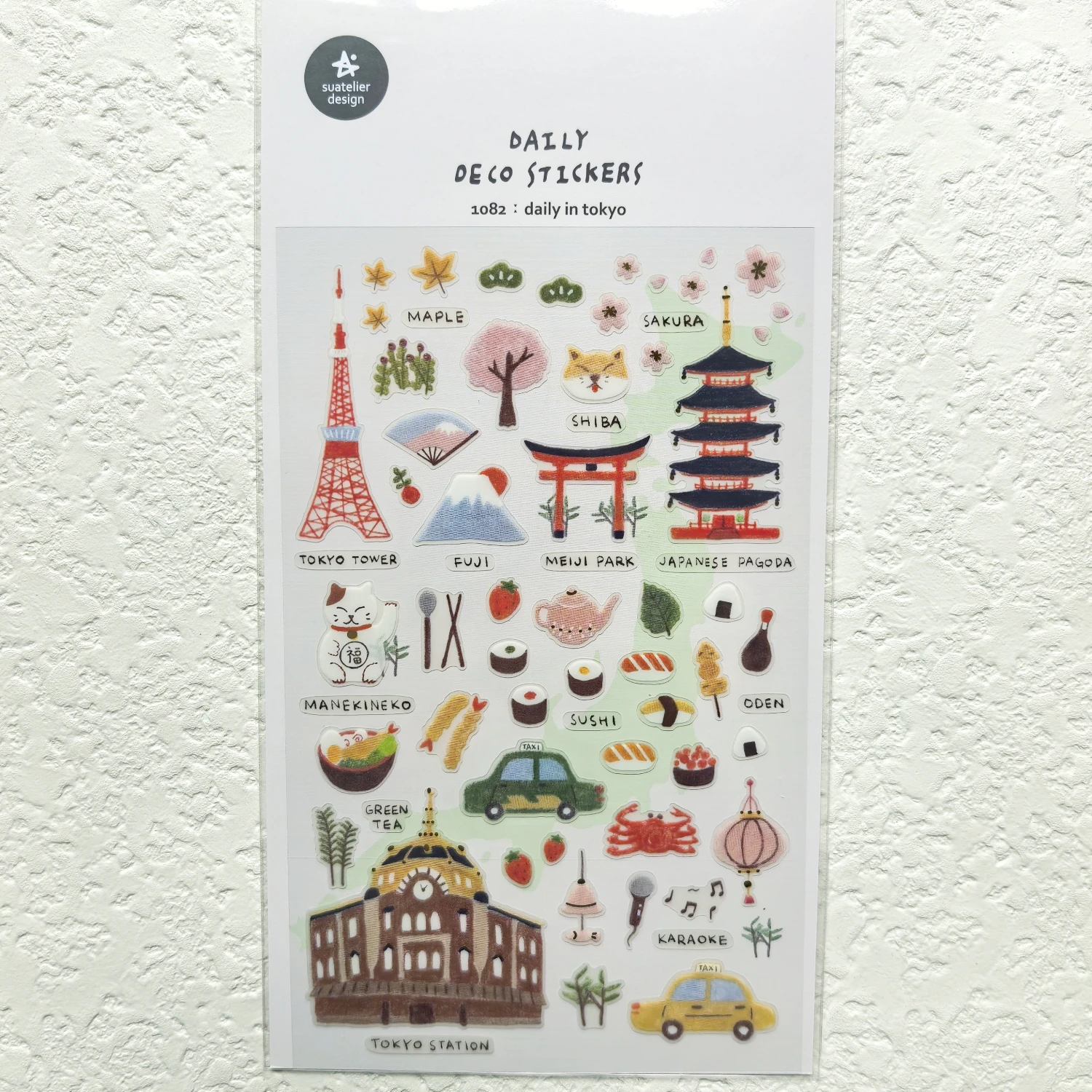 

Набор наклеек Suatelier "Путешествие по Токио" для скрапбукинга