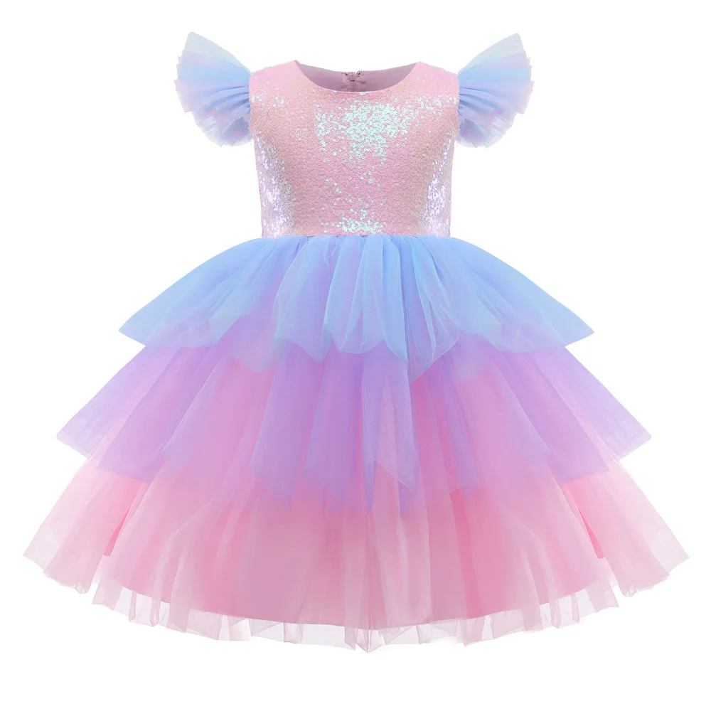 

Summer 2022 New Girl Princess Dress Sequin Dress Child Show Dress Flower Girl Dresses for Weddings Kids