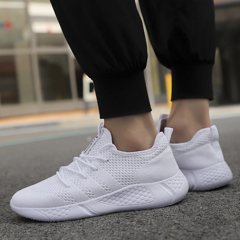Damyuan Men's Running Shoes Woven Breathable Shoes Mens Sports Shoes Athletic Shoes Outdoor Walking Comfortable Gym Sneakers