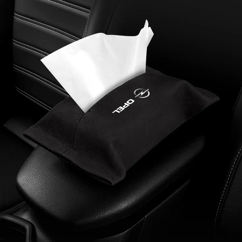 

Car Tissue Box Napkin Case Sun Visor Holder Auto Interior Storage Decoration Organizer Accessories For Opel Astra Insignia Mokka