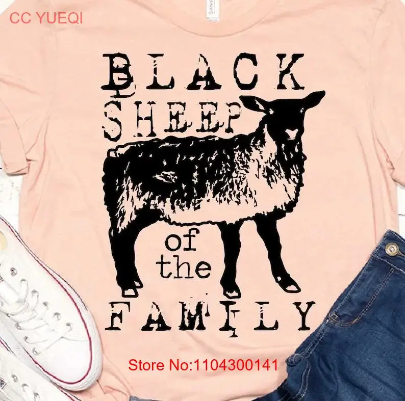 Футболка Black Sheep png of the Family. Забавная приказка. Дизайн саркастического СУБЛИМАЦИИ