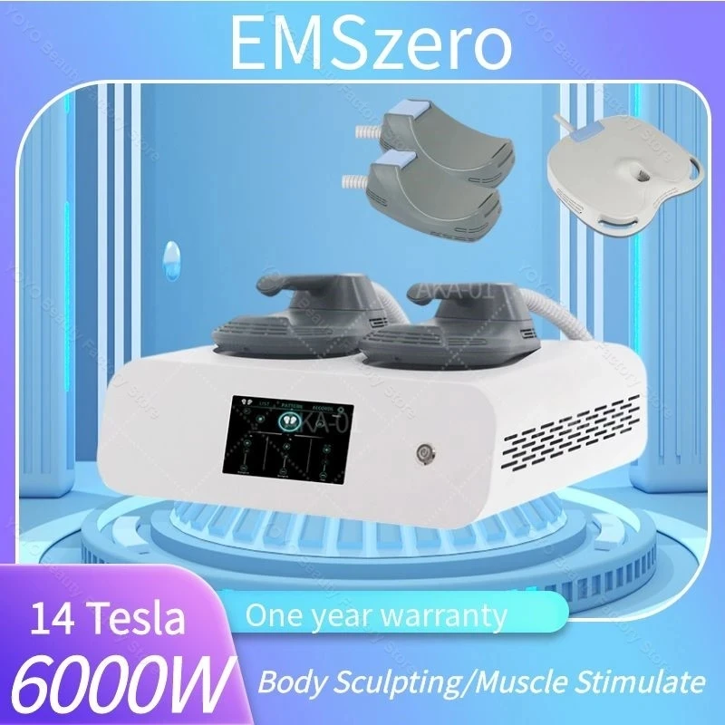 

6000W 14 Tesla DLS-EMSLIM Muscle Stimulate Fat Removal Body Slimming Butt Build Sculpt Machine EMS EMSzero Weight Lose for Salon