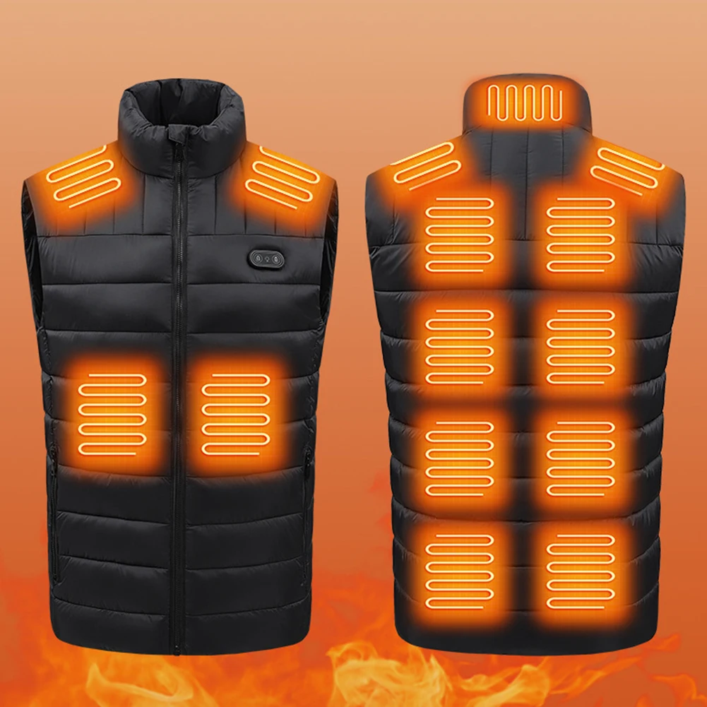 15 жилет с электрическим подогревом USB зимние теплые куртки пальто спортивная