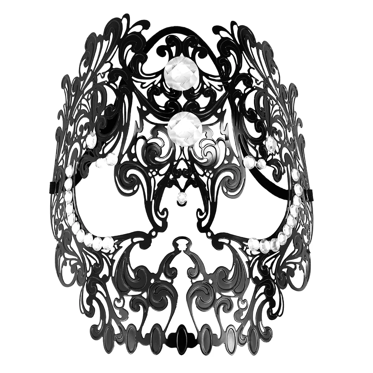 1pc Diamond Skeleton Hollow Mask Sexy Full Face Hollow Out Masquerade Mask