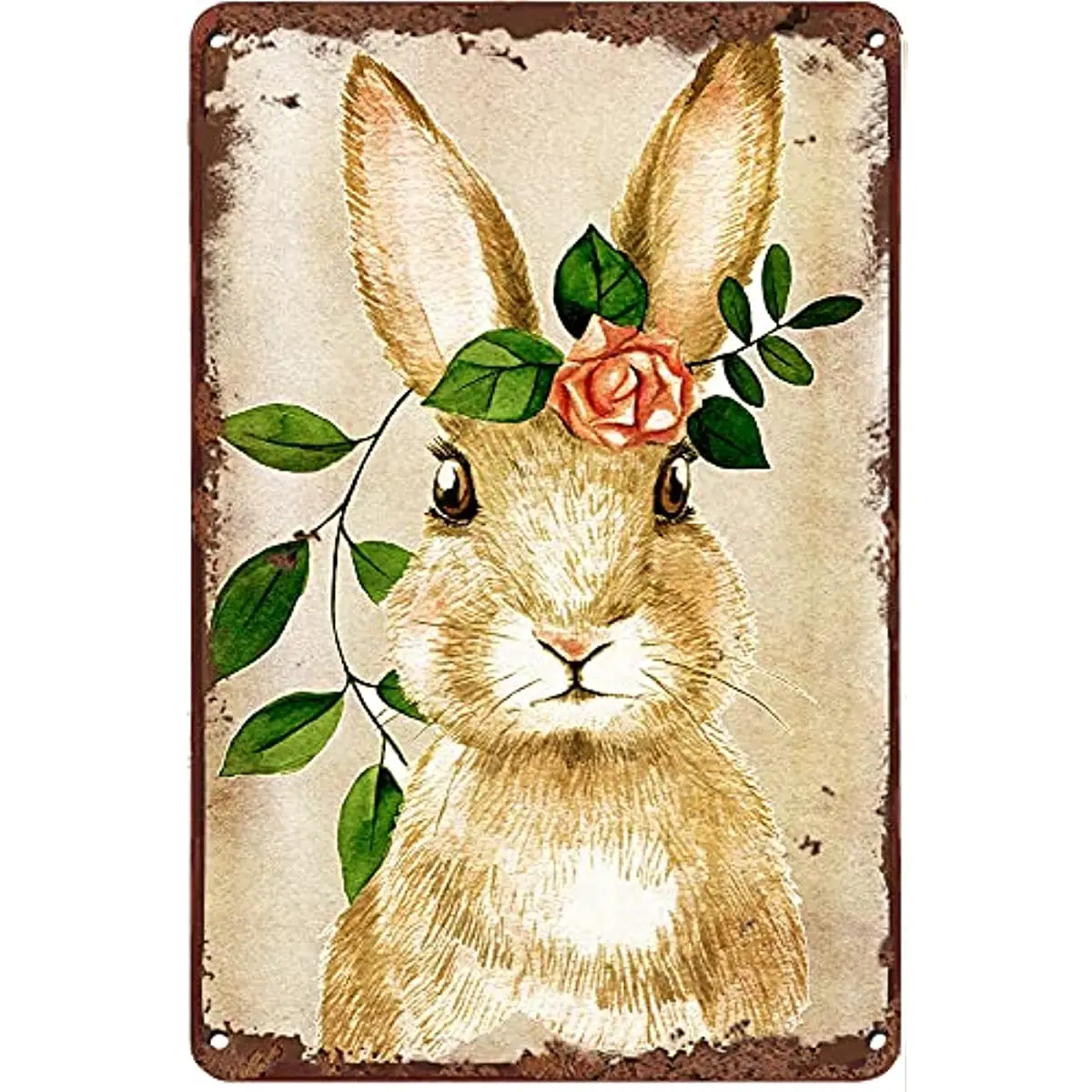 

Забавный кролик, новинка, Металлический Настенный декор в стиле ретро для дома, сада, бара, ресторанов, кафе, офиса, магазинов, пабов, клубов, подарок