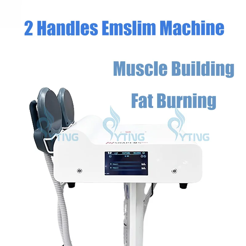 

EMSlim Fat Burning Muscle Building Electromagnetic RF EMS 2 Handles Machine Radio Frequency Stimulator Body Sculpting Device