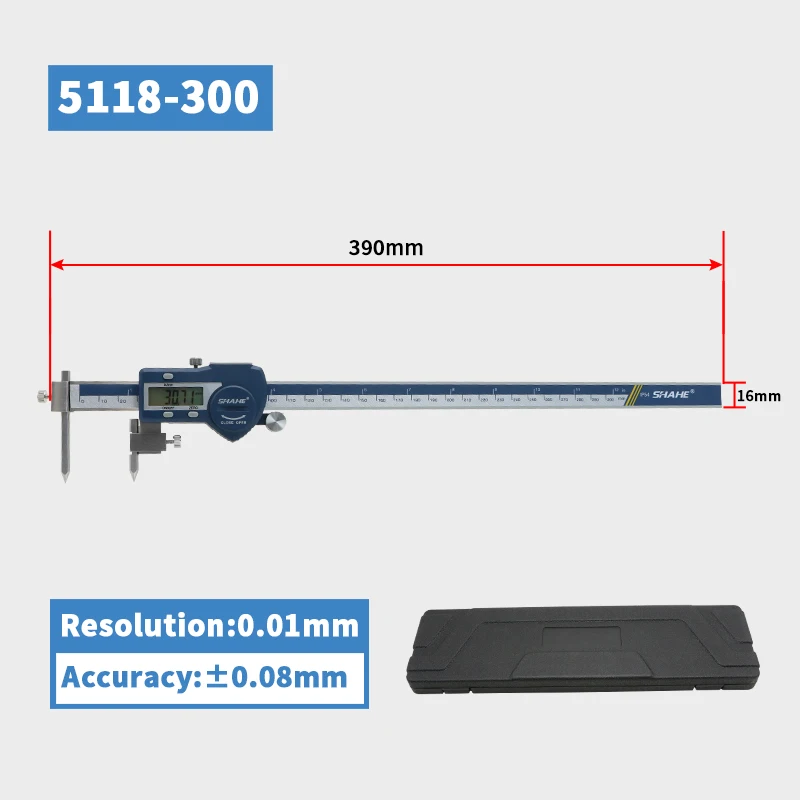 

Цифровой штангенциркуль Shahe 5-150/5-200/5-300 мм