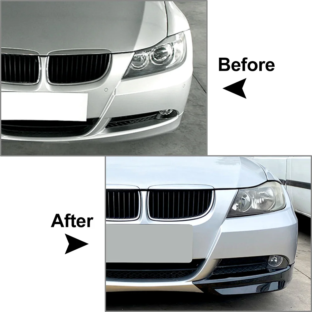 1 пара фартуков на передний бампер автомобиля декоративная накладка для BMW E90 E91 3