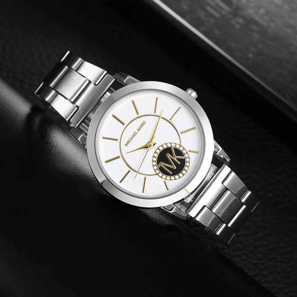 Fashion Men's Watches Top Brand TVK Sports Men Quartz Watches High Quality Silver Stainless Steel Waterproof Unisex Watch Gift