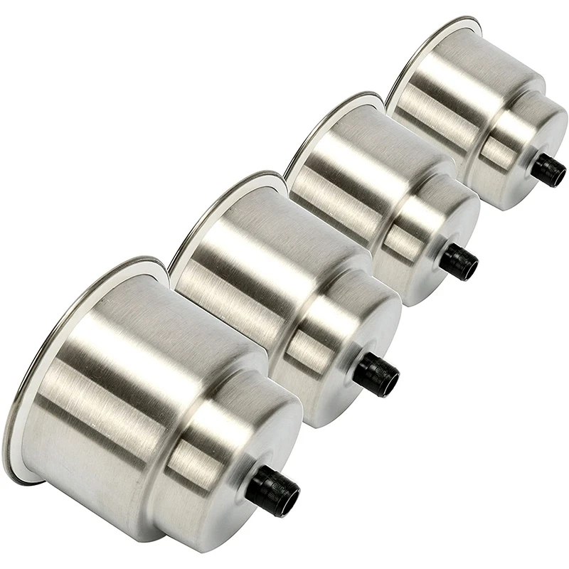 

4Pcs Stainless Steel Cup Drink Holder With Drain For Marine Boat RV Camper Boating & Sailing Hardware