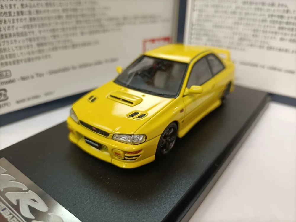 

1/43 Simulation Car Model MARK43 Coupe Subaru WRX Type R STi GC8 1997 Yellow High-end Collection Gift Arrangement
