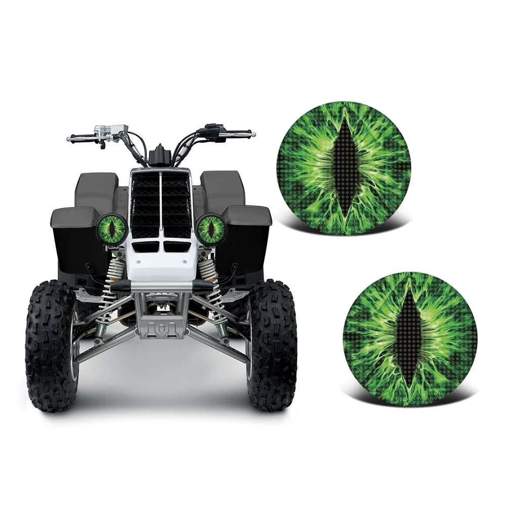 Наклейка на переднюю фару защитная наклейка с круглой головкой графика для глаз